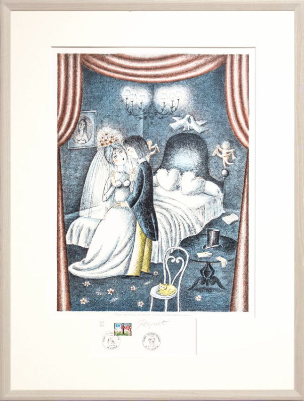 楽天市場】レイモン・ペイネ「 ハネムーンの夜 」リトグラフ 版画