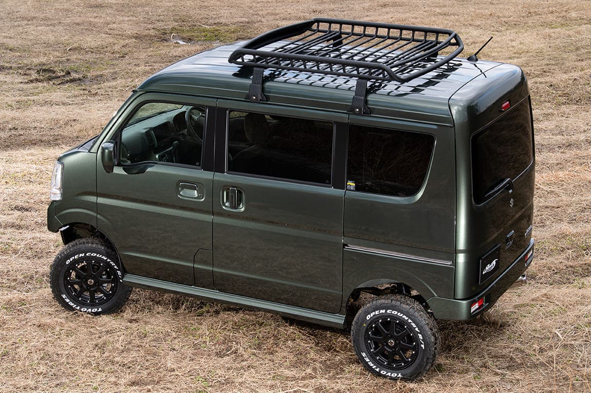 楽天市場】ショウワガレージ ルーフラック フット付 ハイルーフ用 M