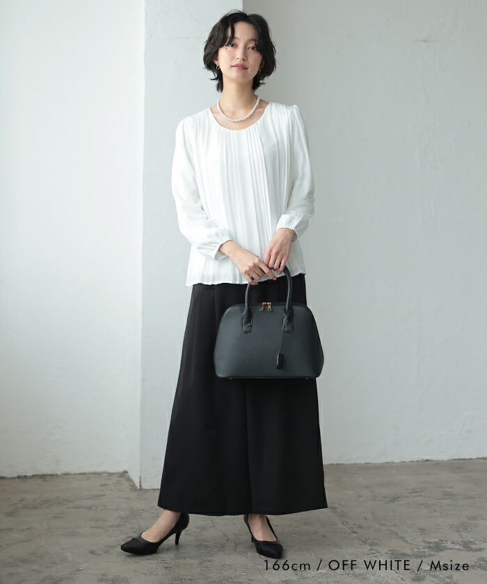 楽天市場】ブラウス トップス 裏起毛ブラウス プリーツブラウス