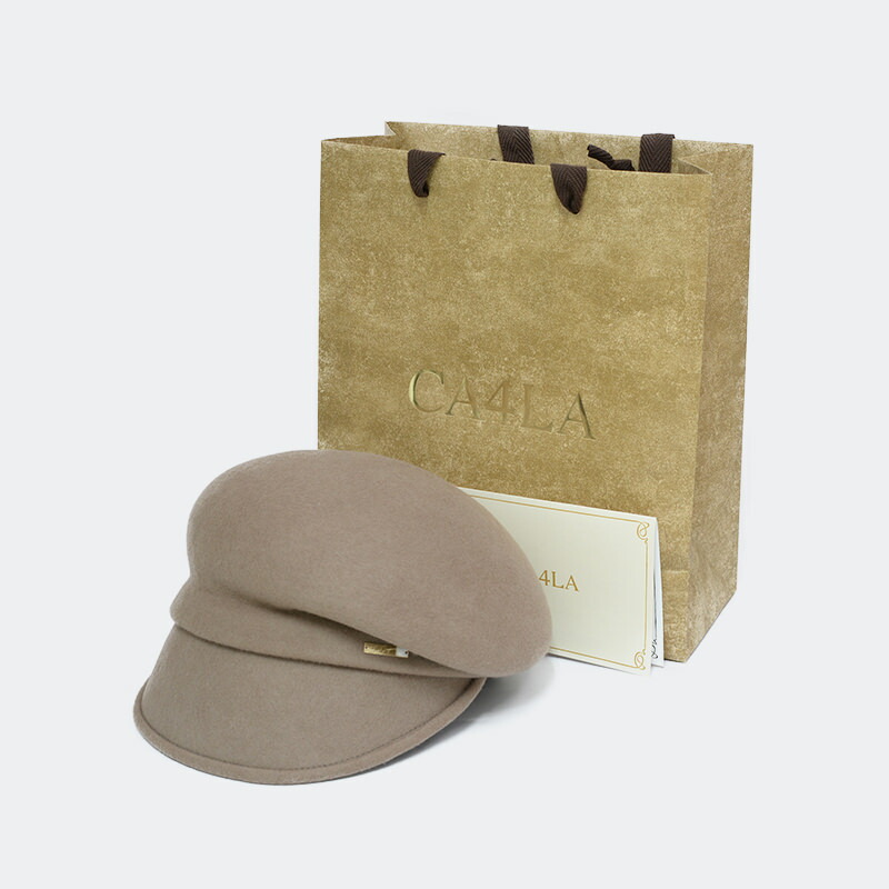 楽天市場】カシラ キャスケット ベージュ MAY FELT 帽子 CA4LA
