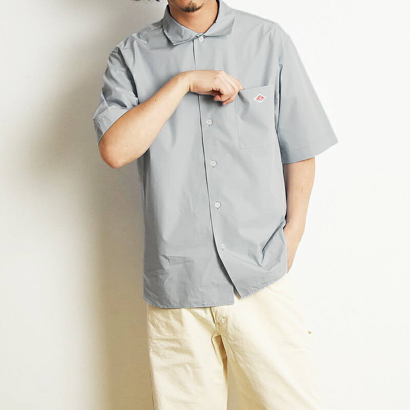 楽天市場】DANTON ダントン コットンポプリン 半袖 ワイドシャツ