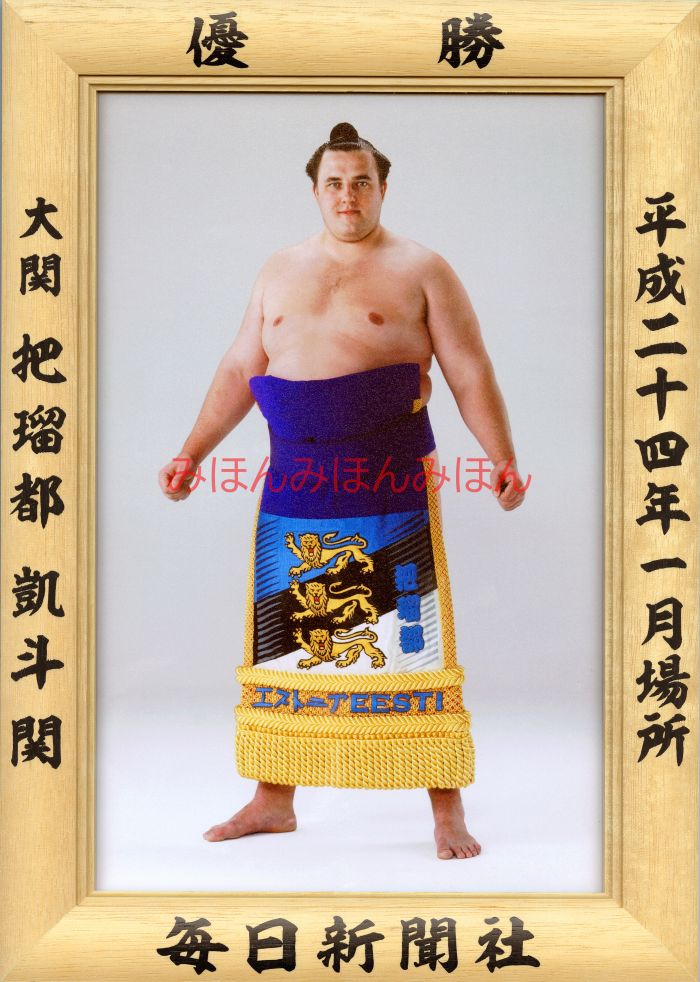 楽天市場】把瑠都凱斗関 優勝ミニ額 大相撲ミニ額 大相撲優勝額 平成