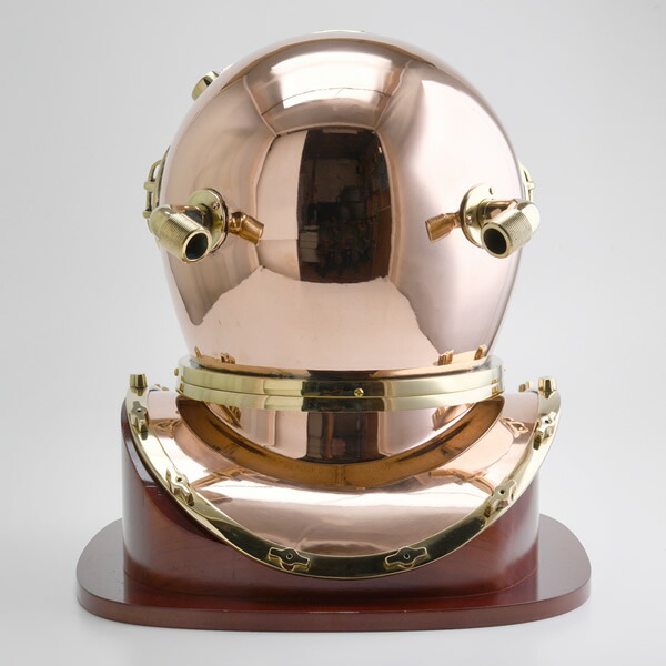 楽天市場】 マリンダイバーズヘルメット 銅 真鍮 マリンインテリア 古