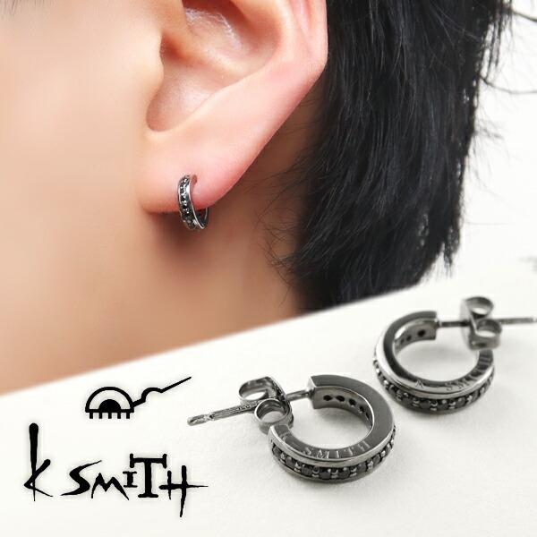 楽天市場】K-SMITH ブラック ジルコニア エタニティ ハーフ フープ