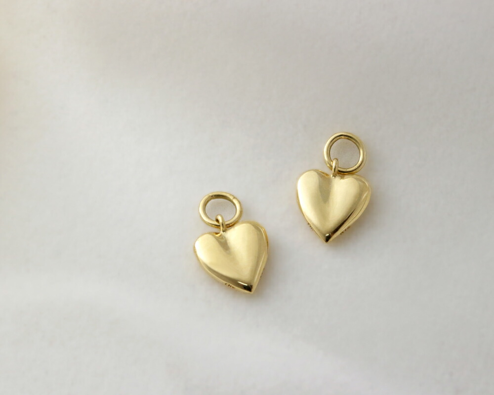 楽天市場】K18 K10 ハート ピアス チャーム ※在庫あり商品は一部価格