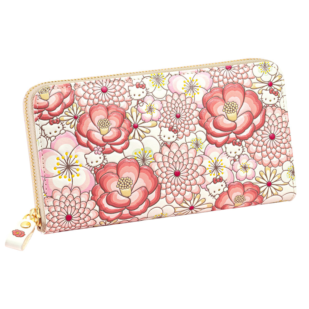 楽天市場】HELLOKITTY ハローキティ 花あそび 浅草文庫 牛革製 長財布