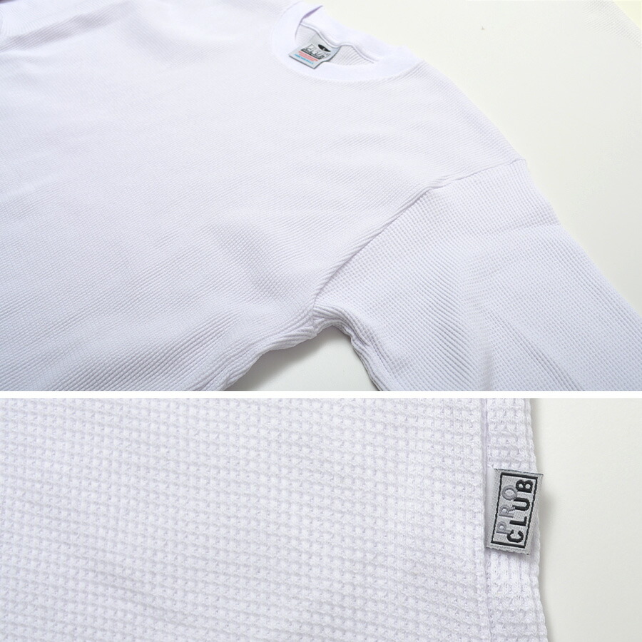 楽天市場】PROCLUB プロクラブ サーマル ワッフル ロンT 115 長袖 T