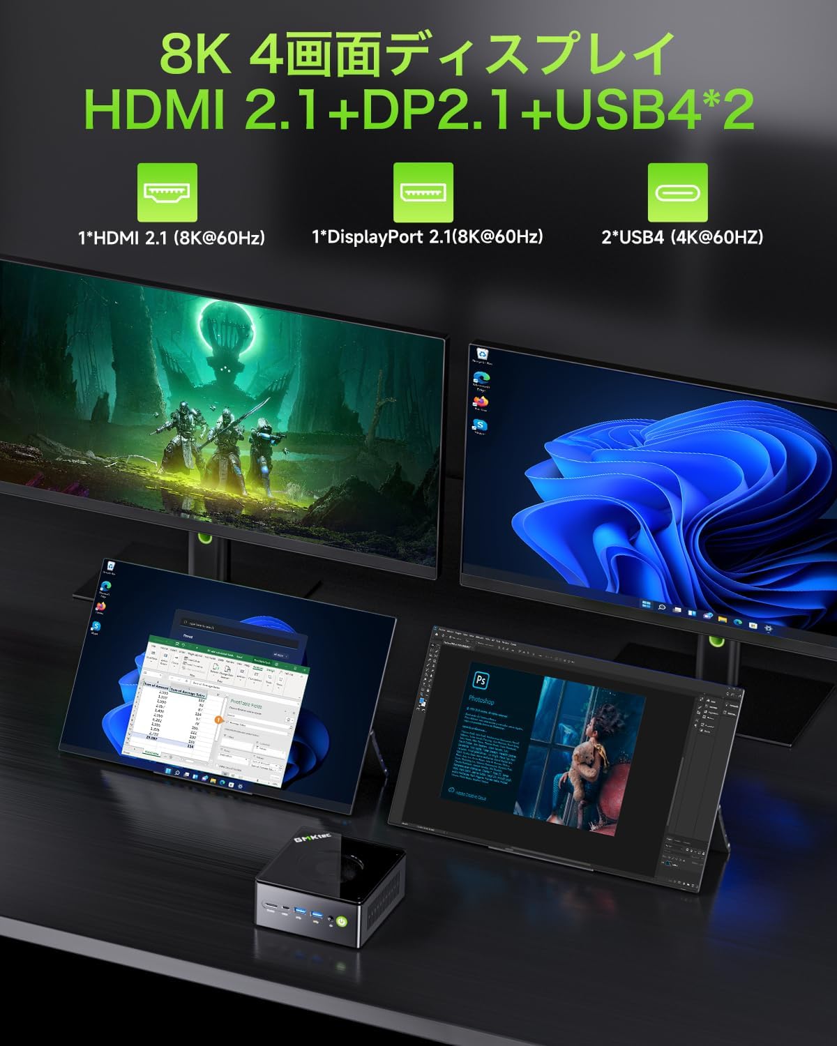 楽天市場】【クーポンで88,990円】GMKtec M7ultra ミニPC【minipc AMD