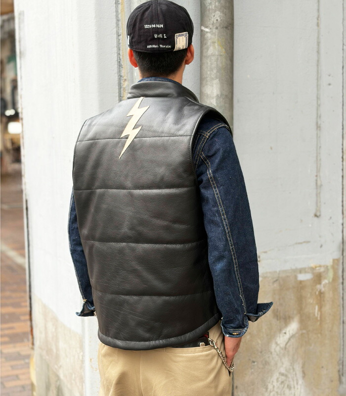 楽天市場】VIN&AGE ヴィン＆エイジ TYPE VLJ7_25 NAUGHTY LEATHER VEST