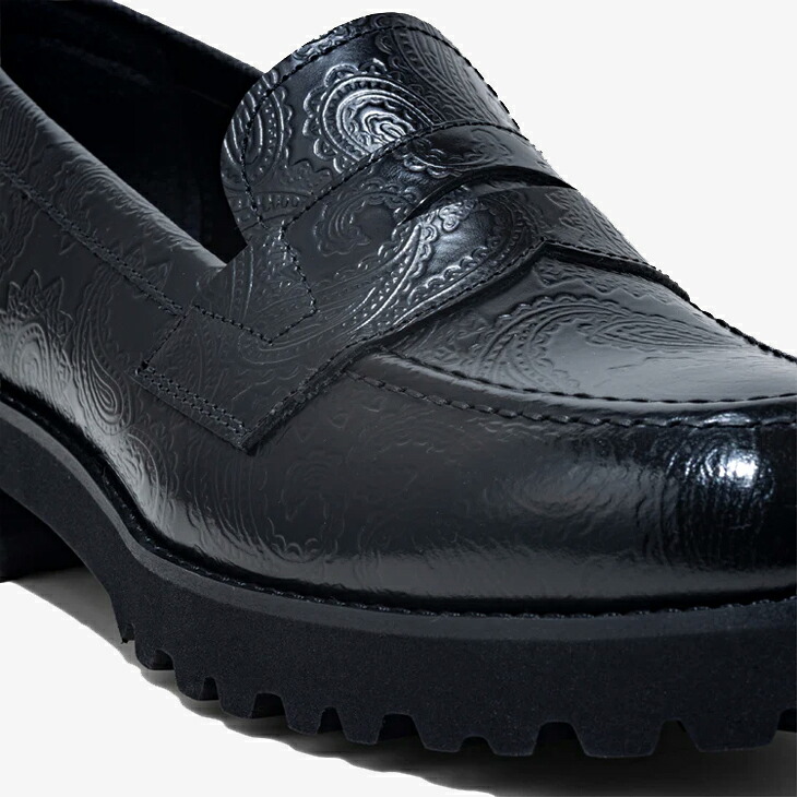 楽天市場】・KENFORD｜W Tank Sole Paisley Embossed Loafers Leather