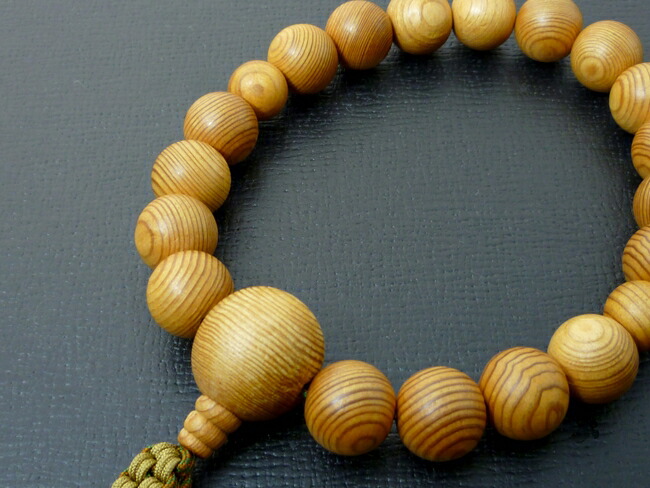 楽天市場】【数珠】『屋久杉（やくすぎ）お数珠』18玉男性用数珠【京