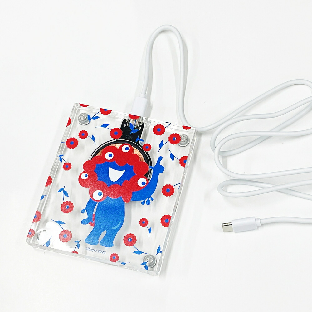 楽天市場】ミャクミャク 公認 LED アクリル ワイヤレス充電器 Expo