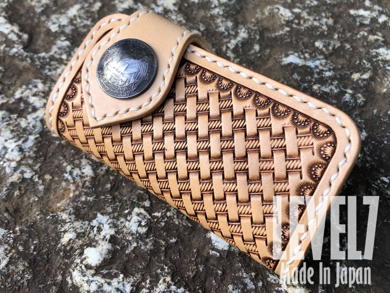 楽天市場】KEY CASE/キーケース キーホルダー 手縫い バスケット