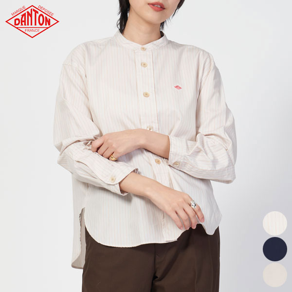 楽天市場】ダントン DANTON バンドカラー シャツ #DT-B0227 RPL BAND