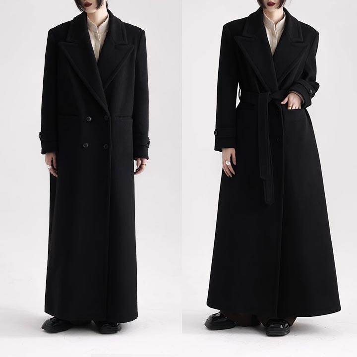 楽天市場】人気新作 チェスターコート ビッグコート ロング丈 襟付き