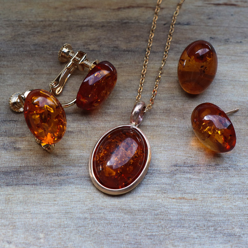 楽天市場】天然琥珀 ネックレス / バルティック アンバー 琥珀 こはく