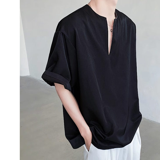 楽天市場】Tシャツ メンズ Vネック モード系 Tシャツ メンズ V系