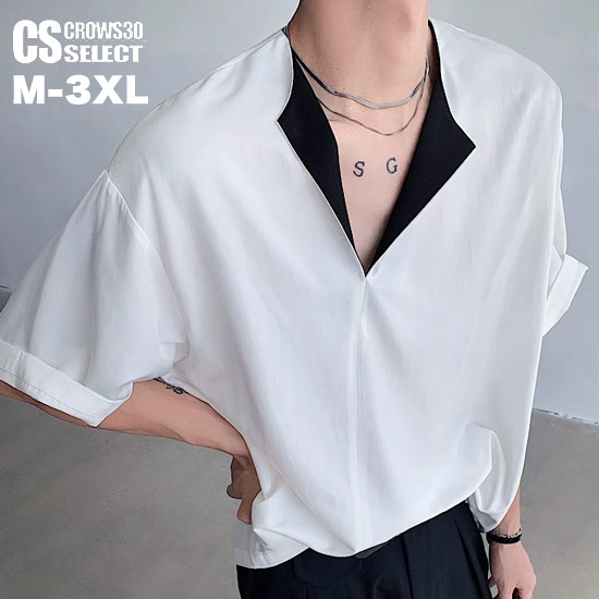 楽天市場】Tシャツ メンズ Vネック モード系 Tシャツ メンズ V系