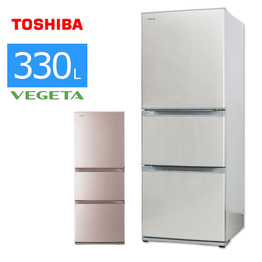楽天市場】【中古/屋内搬入付き】東芝 冷蔵庫 3ドア 330L GR-K33S 60日