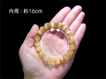 楽天市場】キャッツアイルチル ブレスレット 9.5mm玉 天然石