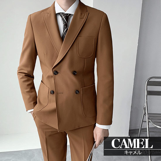 楽天市場】オラオラ系 セットアップ スーツ メンズ ブラウン ベージュ