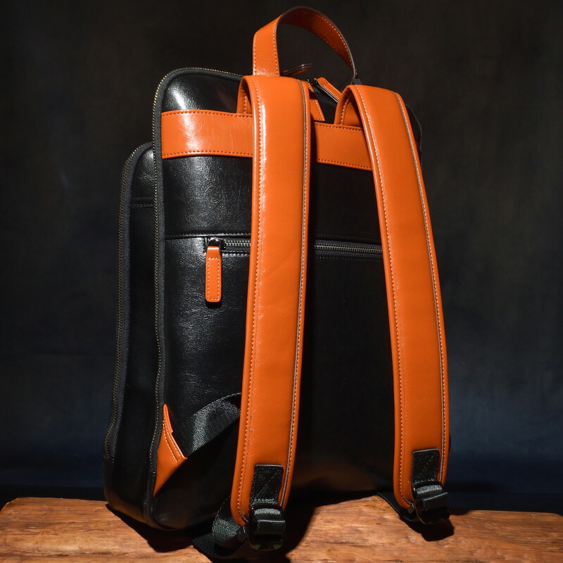 楽天市場】VAJURA メンズ バックパック ブラック 牛革 本革 革 牛本革
