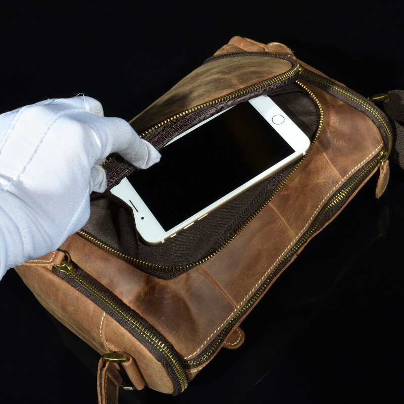 楽天市場】HOLIKA メンズ バッグ ショルダーバッグ 本革 プレゼント