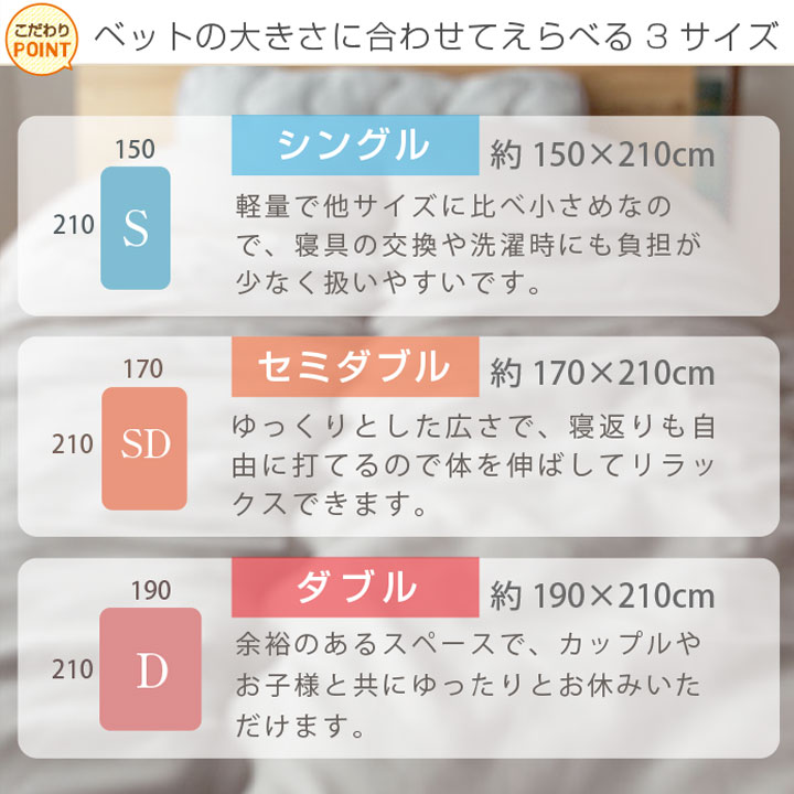 楽天市場】掛け布団 シングル セミダブル ダブル シンサレート