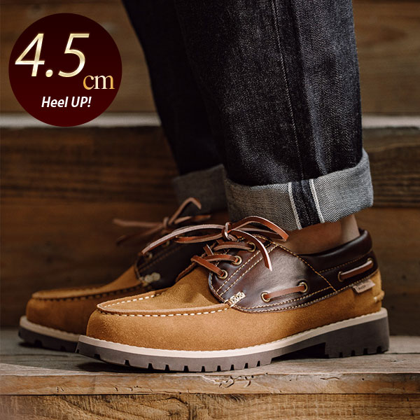 楽天市場】デッキシューズ メンズ シンプル 本革 きれいめコーデ