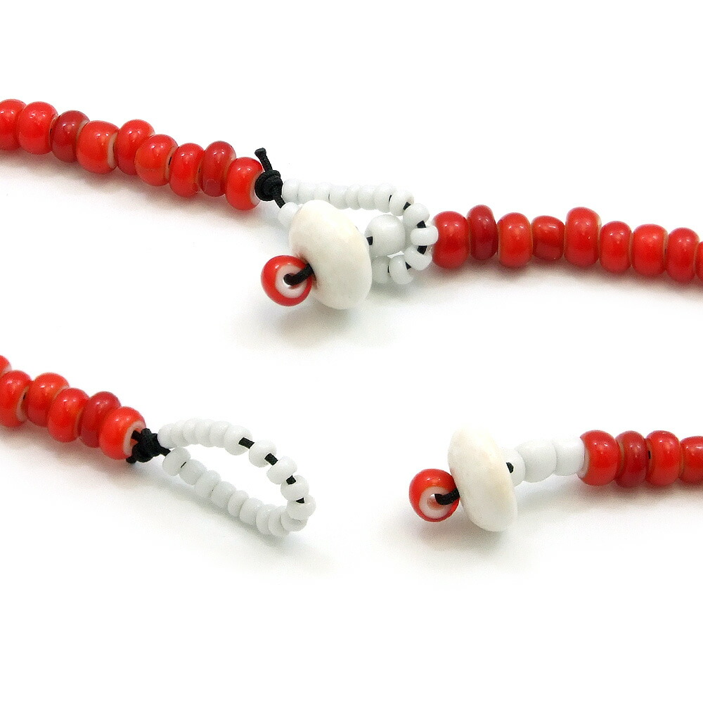 楽天市場】1本入【 ホワイトハーツロングネックレス [5mm赤/レッド