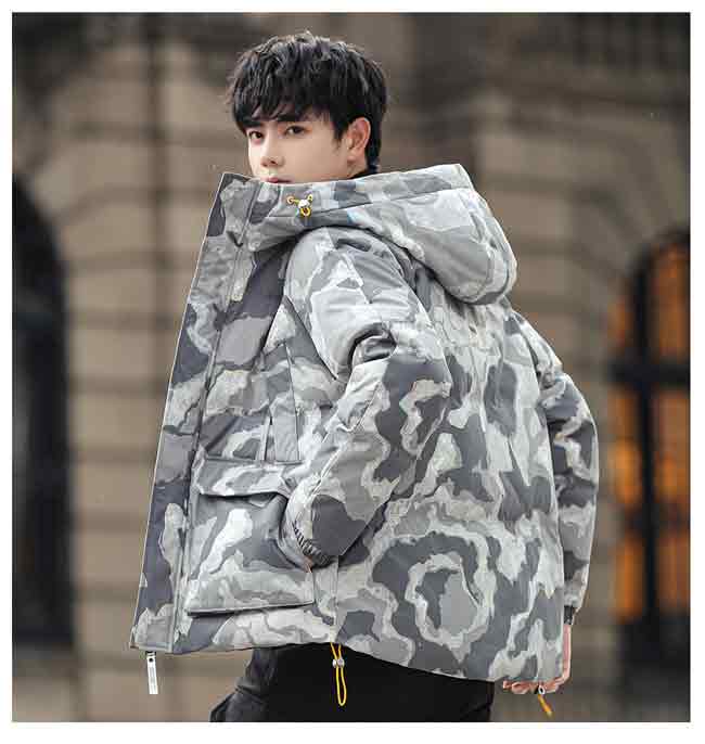 楽天市場】ダウンジャケット 冬服 メンズ コート 迷彩柄 ブルゾン