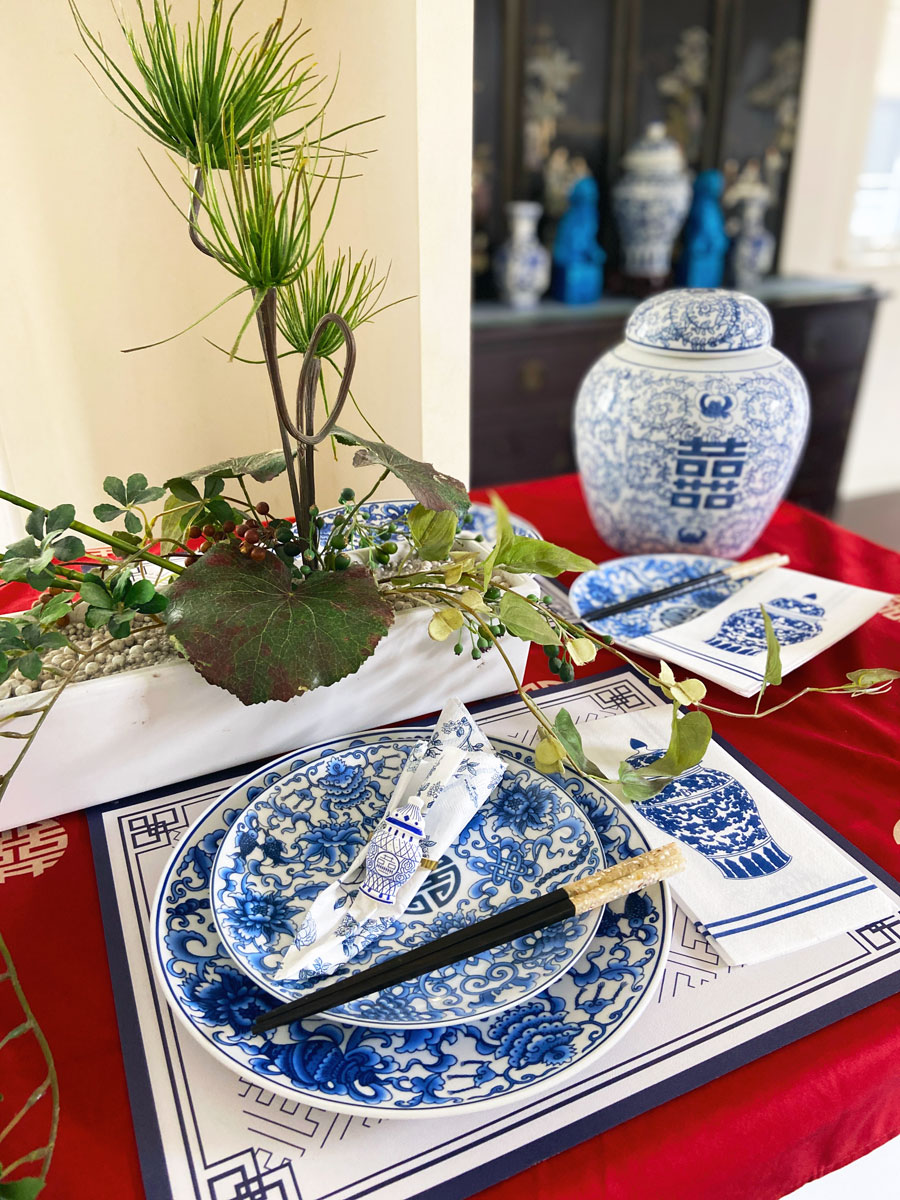 楽天市場】飾り皿 20cm シノワズリ プレート 寿紋 吉祥文様 Blue