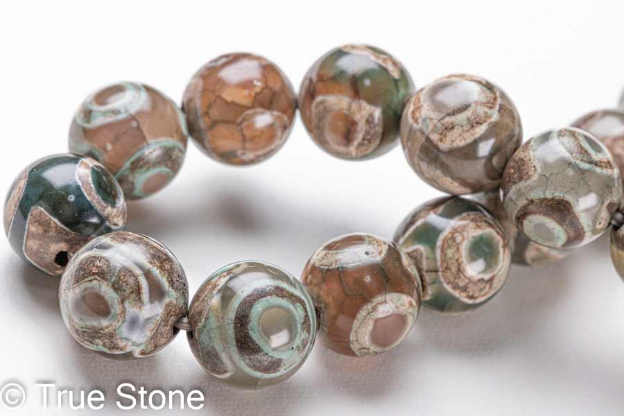 楽天市場】三眼天珠 ブレスレット 9.7mm-10.5mm 天珠 てんじゅ