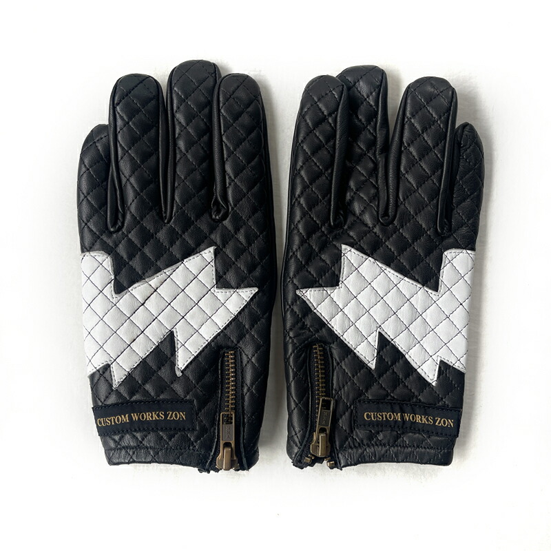 楽天市場】ZONオリジナル レザーグローブ サンダー 手袋 本革バイク