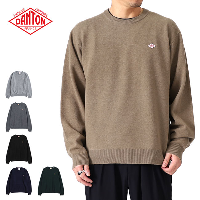 楽天市場】DANTON ダントン ラムウール クルーネックニットセーター DT