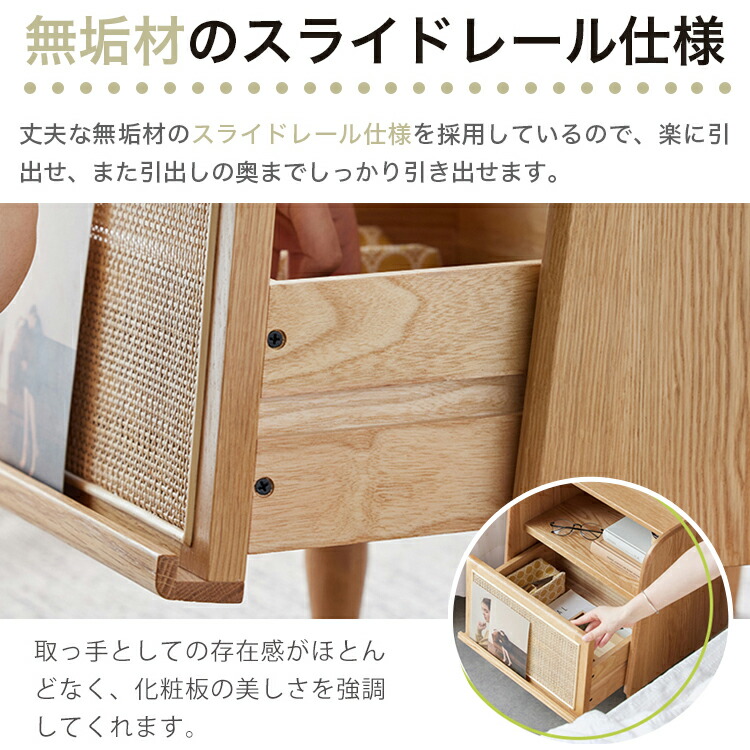 楽天市場】ナイトテーブル ベッドサイドテーブル サイドテーブル