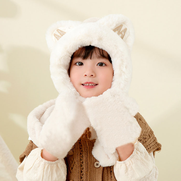 楽天市場】【3 in 1】キッズ マフラー 手袋 一体型帽子 ベビー 防寒