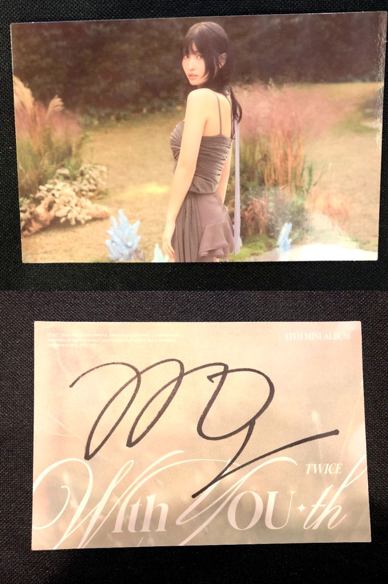 twice サイン 直筆 写真 セット S】TWICE 直筆サイン Yahoo