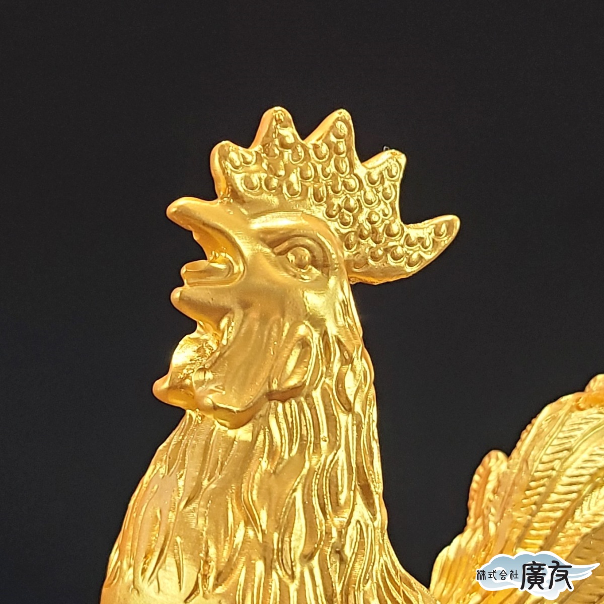 金の鶏の置物 」22K 3.19g付き 金の鶏の置物 」22K 3.19g付き