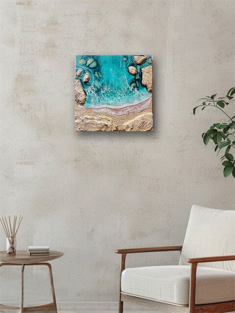 楽天市場】HA-JA WORLDオーシャンレジンアートパネル サイズ(300×300mm