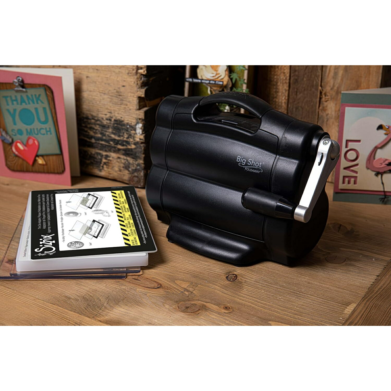 楽天市場】【保証付】 Sizzix 折りたたみ ダイカットマシン A5 6