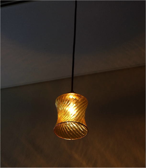 楽天市場】ペンダントライト ガラス おしゃれ イエロー アンティーク