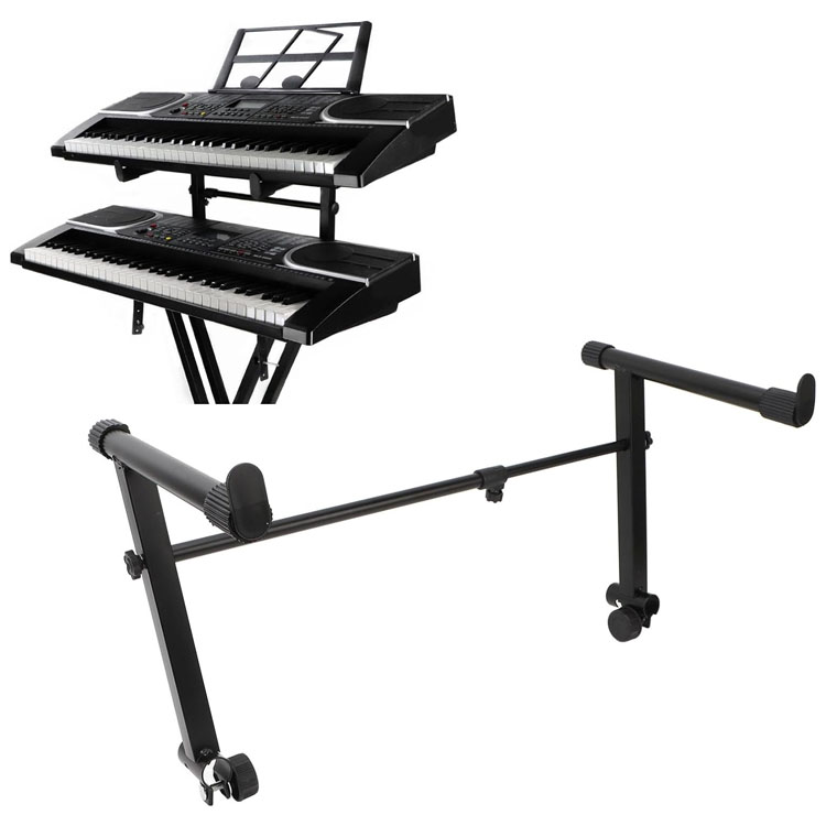 楽天市場】キーボードスタンド 2段アダプター 電子ピアノスタンド用