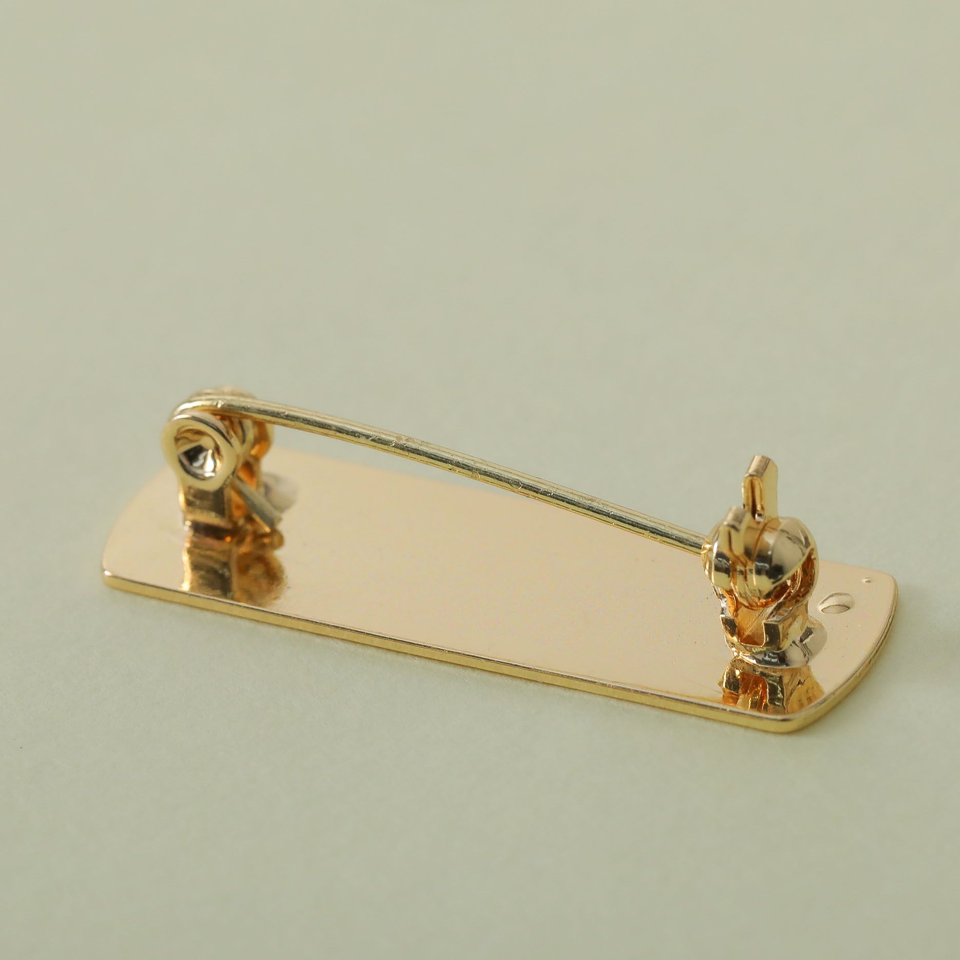 楽天市場】【アクセサリー 金具】ブローチピン ネームプレート 貼付け