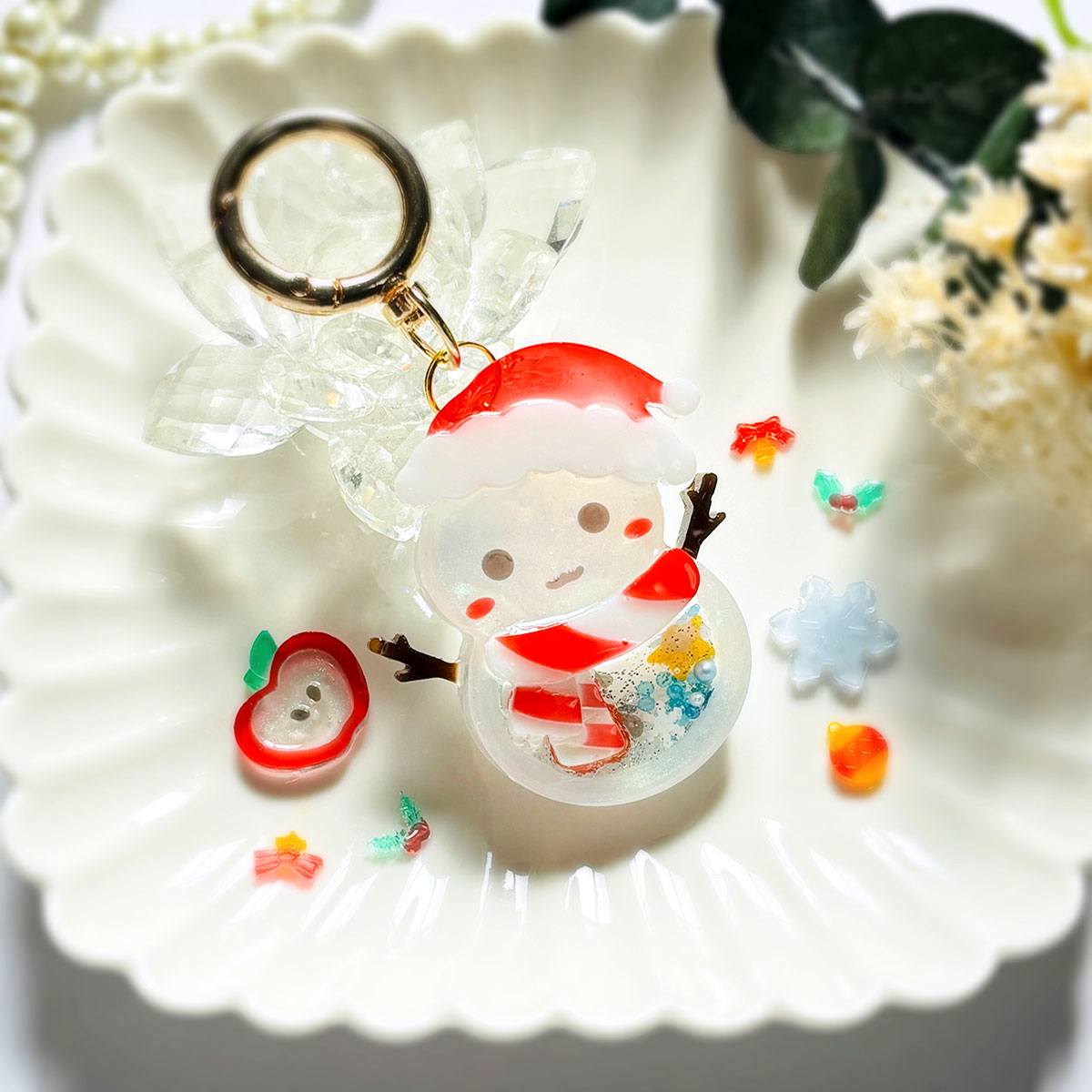 楽天市場】【レジン型・ シェイカーモールド】雪だるま 帽子 マフラー