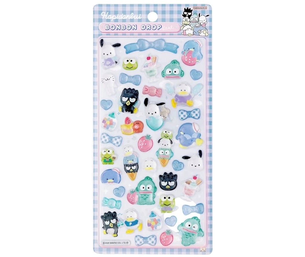 楽天市場】はぴだんぶい ボンボンドロップシール サンリオ