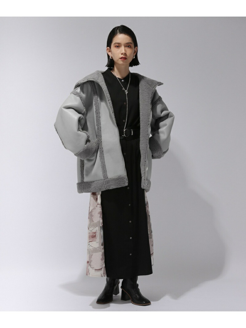 楽天市場】【SALE／50%OFF】(W)RVSレザーボアブルゾン HARE ハレ