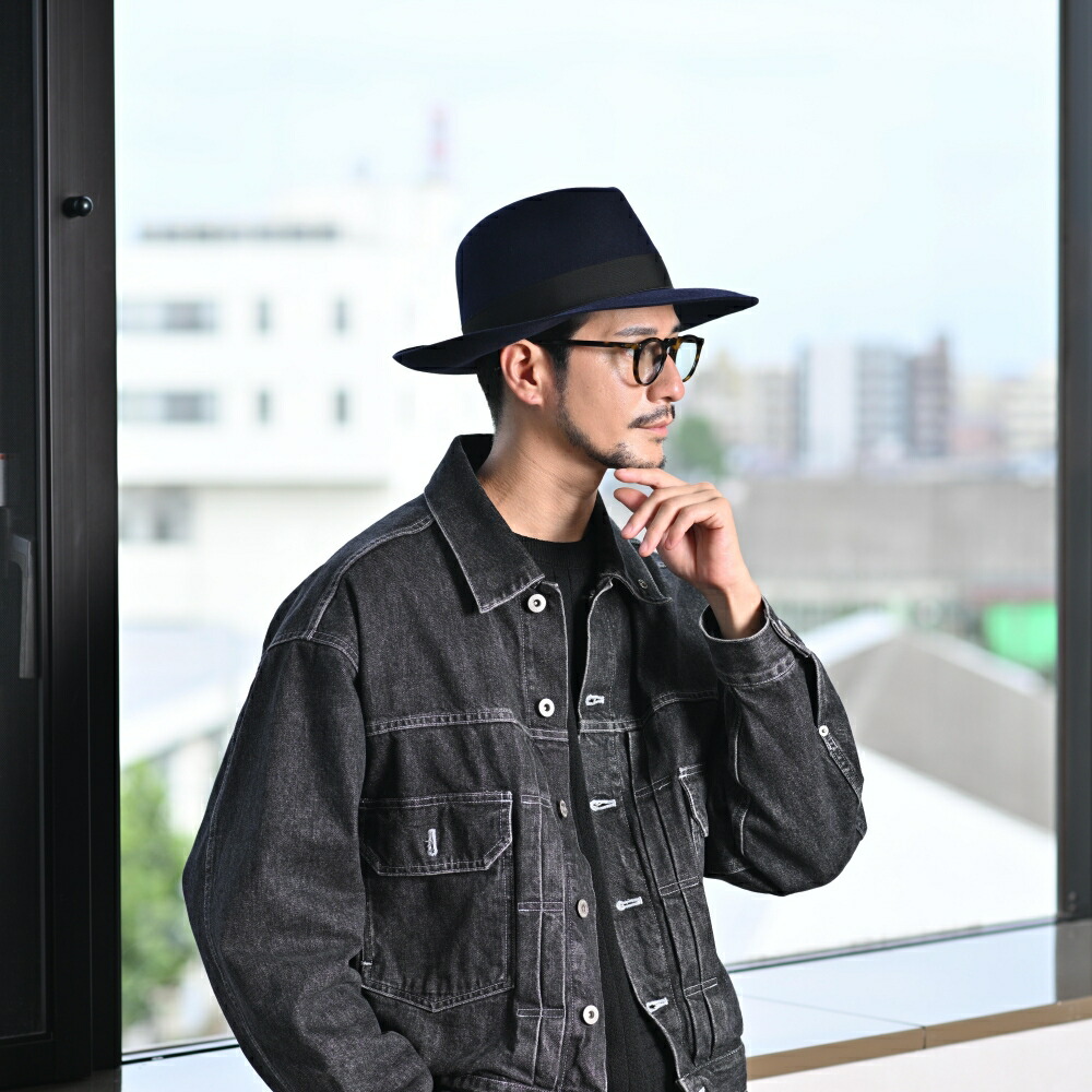 楽天市場】Borsalino ボルサリーノ 中折れハット フェルト帽 つば広 秋