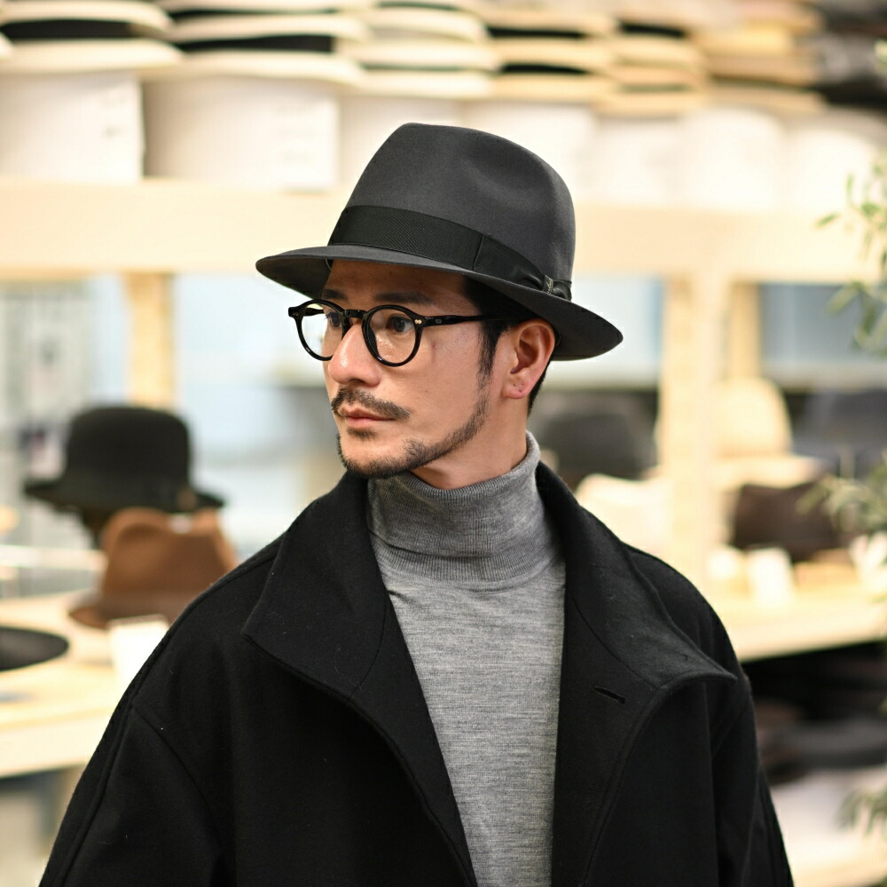 楽天市場】Borsalino ボルサリーノ 中折れハット フェルト帽 つば短め