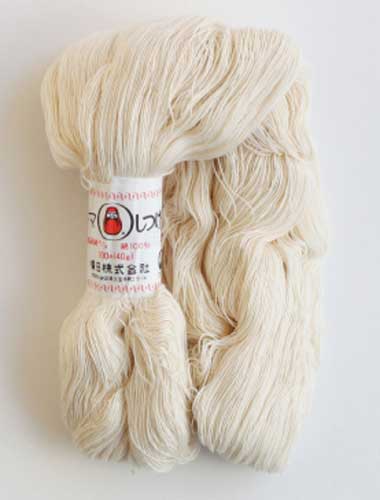 楽天市場】しつけ糸 900m 40gカセ 生成5束セット ダルマ 白も 40/3